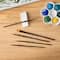 Golden Synthetic Acrylic 5 Piece Round & Angle Shader Brush Set by Artist's Loft™